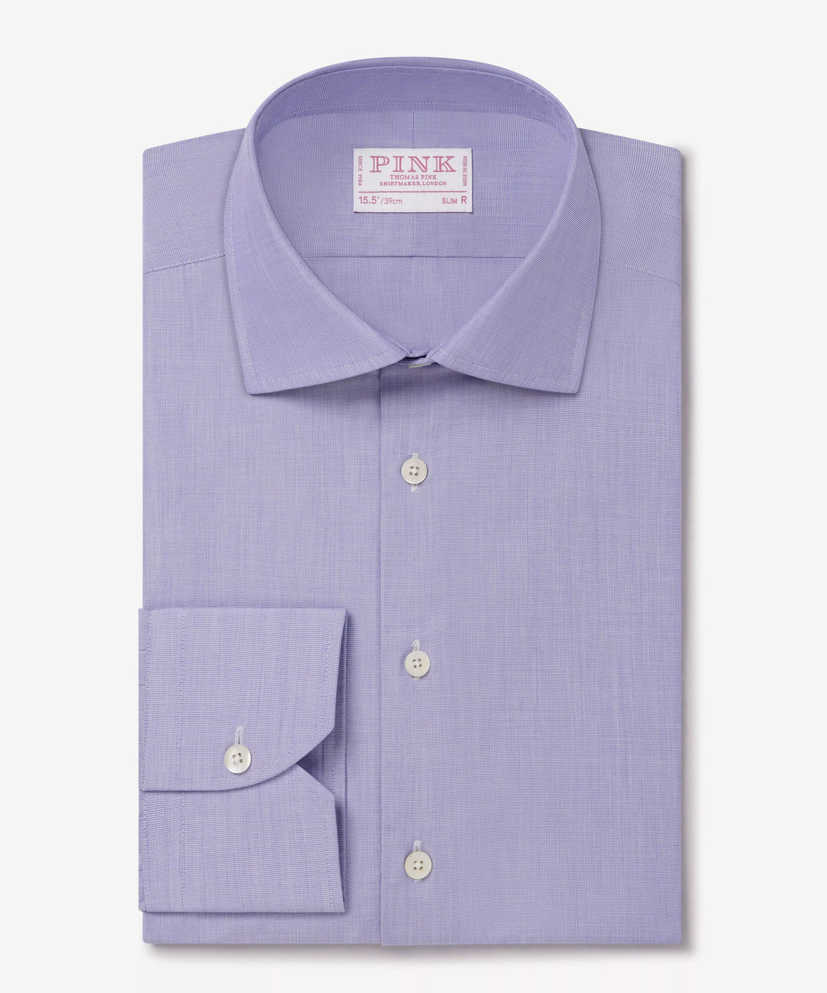 Blue Slim Fit End on End Formal Shirt