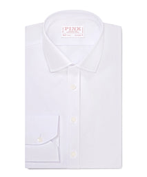 White Slim Fit Formal Ramses Poplin Shirt