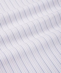 Pale Grey & Blue Slim Fit Supraluxe Multi Stripe Formal Shirt