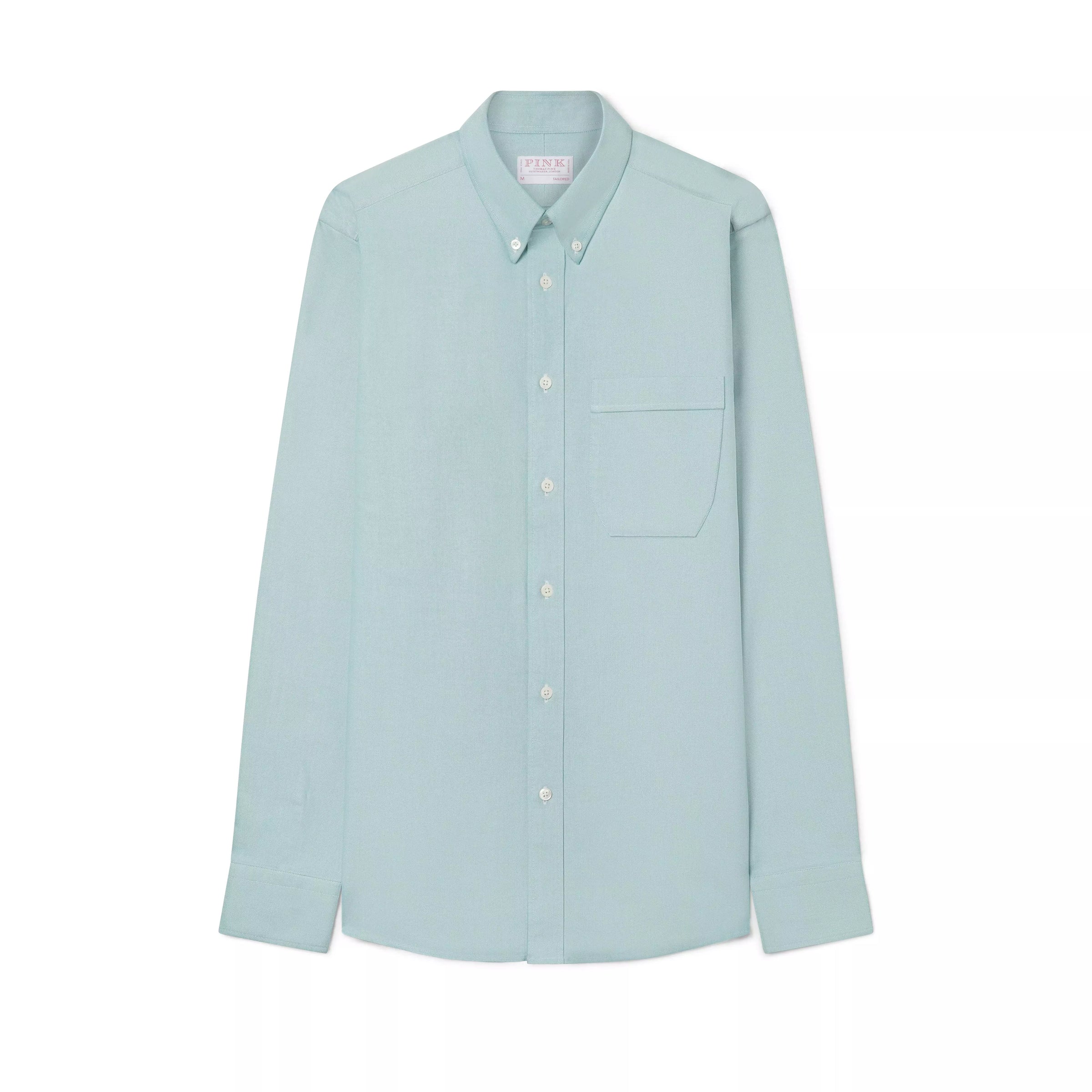 Teal Green Tailored Fit Button Down Smart Casual American Oxford Shirt