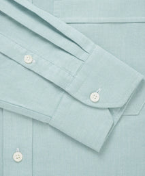 Teal Green Tailored Fit Button Down Smart Casual American Oxford Shirt